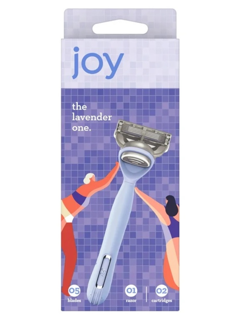 joy Women’s 5 blade Manual Razor Handle + 2 Blade Razor Refill Shave Kit NWT